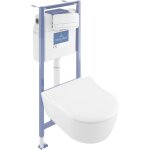 Pack wc suspendu sans bride villeroy et boch avento + bti support viconnect pro + abattant frein de ...