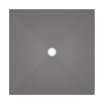 Wedi - receveur carr fundo primo coulement centr 900x900x40mm