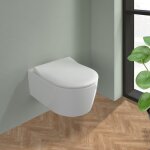 Villeroy & boch slim softclosing abattant amovible avec frein de chute pour cuvette arceau, duroplast ...