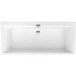 Villeroy&boch - squaro edge 12 - baignoire duo 170x75 cm, quaryl, blanc ubq170sqe2dv - 01