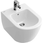 Villeroy&boch - subway 2. 0 - bidet suspendu avec trop - plein, 375x565 mm, avec ceramicplus, blanc alpin ...