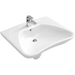 Villeroy&boch - vicare lavabo, 1 trou pour robinet, avec Villeroy&boch - vicare lavabo, 1 trou pour robinet, avec