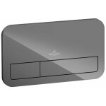 Villeroy&boch - viconnect - plaque de dclenchement m200, verre glossy grey 922400ra