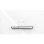 Villeroy&boch - viconnect - plaque de déclenchement m300, inox brossé / verre - glossy white 922160re ... Villeroy&boch - viconnect - plaque de déclenchement m300, inox brossé / verre - glossy white 922160re ...