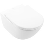 Villeroy&boch - wc suspendu avec bride villeroy et boch universo twistflush ceramicplus blanc avec abattant ...