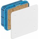Bo�te de jonction encastrable avec couvercle blanc et vis dim 118x142x55, 3 vimar