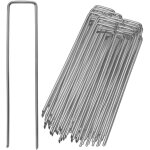 Vingo - 50 piquets d'ancrage au sol galvaniss 15x2, 5cm piquets d'ancrage au sol - argent
