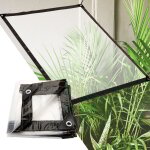 Bâche transparente avec oeillets exterieur plastique serre terrasse bâches de protection étanche pour ... Bâche transparente avec oeillets exterieur plastique serre terrasse bâches de protection étanche pour ...