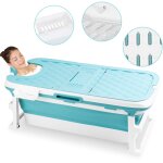 Vingo - baignoire bb pliable baignoire bb ergonomique avec pieds, baignoire pliable 128cm