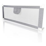 Vingo - barrire de lit pour enfant 1. 8 mtre(s) barrire de scurit de lit d'enfant polyester gris ...