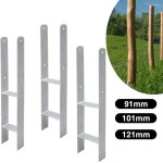 Vingo - swanew 6x ancres h support de poteau ancre de poteau patte de poteau poutre 600mm pied de poteau ...