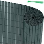 Vingo - swanew canisse en pvc double face, 90% d'occultation, vert, h. 90 cm x l. 600 cm Vingo - swanew canisse en pvc double face, 90% d'occultation, vert, h. 90 cm x l. 600 cm