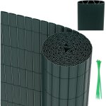Vingo - swanew canisse en pvc pour le jardin, balcon clture brise - vent, balcon ou terrasse double ...