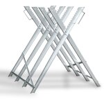 Vingo - swanew chevalet de sciage 150kg galvanis rglable avec poignes porte bche 4 supports de train ...