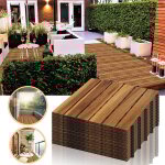 Swanew dalles terrasse caillebotis lot de 55 pcs 5 m² emboîtables installation très simple carreaux bois ... Swanew dalles terrasse caillebotis lot de 55 pcs 5 m² emboîtables installation très simple carreaux bois ...