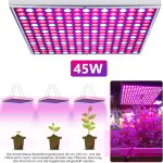 Swanew lampe de croissance plante 225 leds 45w, lampe de plante lumire bleu rouge horticole pour intrieur ...