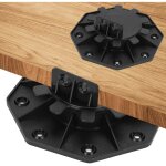 Swanew plot rglable de 30  60 mm 30 pices pour terrasse bois et composite socle en plastique roulements ...