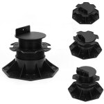 Vingo - swanew plots terrasse pour lambourde rglable bois ou composite noir 60  140 mm (20 plots)