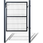 Einfeben portail de jardin portillon de jardin grillagé, en acier galvanisé, clôture avec serrure, porte ... Einfeben portail de jardin portillon de jardin grillagé, en acier galvanisé, clôture avec serrure, porte ...