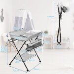 Swanew table à langer baignoire table à langer matelas à langer pliable avec coussin Swanew table à langer baignoire table à langer matelas à langer pliable avec coussin