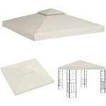 Vingo toit de remplacement toit de pavillon pour pavillon de jardin b�che de toit pvc 3x3m pour tente ...