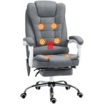 Vinsetto - fauteuil de bureau direction massant chauffant hauteur réglable dossier inclinable tissu gris ... Vinsetto - fauteuil de bureau direction massant chauffant hauteur réglable dossier inclinable tissu gris ...