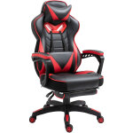 Vinsetto fauteuil de bureau gamer style baquet racing - pivotant, inclinable - coussin lombaire, ttire, ...