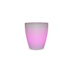 Violeta 55 jardinire ronde moderne d'intrieur et d'extrieur avec lumire pour plantes et fleurs trs ...