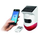 Virone as - 7 alarme maison connect�e sans fil avec sir�ne et t�l�commande int�gr�es, batterie solaire ...