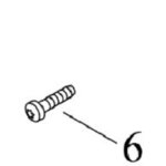 Vis de fixation pour griffe pour lagueuse echo cs 2511 tes