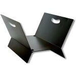 Visiodirect - panier à bûches, porte bûches en fer forgé coloris noir - hauteur 25 x longueur 37 x largeur ... Visiodirect - panier à bûches, porte bûches en fer forgé coloris noir - hauteur 25 x longueur 37 x largeur ...