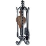 Visiodirect - serviteur / garniture de chemin�e ensembles d'outils pince � feu pelle brosse en fer forg� ...