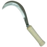 Tranchet faucille canarien avec manche en bois coloris naturel - 22 cm