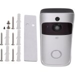 Visiophone intelligent sans fil wifi, sonnette  vision nocturne infrarouge, dtection de mouvement  ...