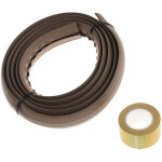 Viso - protge cble rs pro,  interne: 7. 4mm 7. 4 x 3. 8mm, long. : 1. 83m, larg. : 25, 4 mm, pvc marron ...