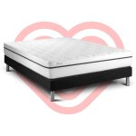 Vitalit - ensemble matelas sommier vital spa 140 x 190 - couleur: noir
