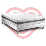 Vitalit - ensemble matelas sommier vitalmemo back 140 x 190 - couleur: blanc