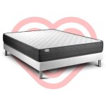 Vitalit - ensemble matelas sommier vitalpower 140 x 200 - couleur: blanc