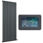 Hudson reed - vitality ardus - radiateur �lectrique � inertie s�che avec thermostat wi - fi tactile - ...