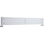 Hudson reed - vitality ? radiateur design horizontal ? blanc ? 23. 6 x 160cm double rang