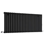 Hudson reed - vitality ? radiateur design horizontal ? noir ? 63. 5 x 141. 6cm