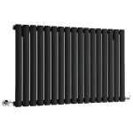 Hudson reed - vitality ? radiateur design horizontal ? noir ? 63. 5 x 82. 6cm