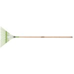 Vito - balai  gazon 157 cm avec manche en bois 22 dents
