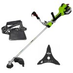 Vito - debroussailleuse thermique 47cm3 moteur 2t 2. 7cv + bobine avec fil + lame 3 dents + harnais Vito - debroussailleuse thermique 47cm3 moteur 2t 2. 7cv + bobine avec fil + lame 3 dents + harnais