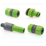 Vito - kit arrosage 4 pieces diam 25 - 1' lance multi jet + nez de robinet + raccord rapide + embout ...