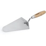 Vito - truelle de maon 220mm acier inox forge ronde manche bois