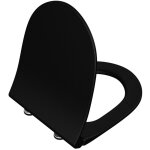 Vitra l300 noir si�ge de wc fin, fermeture douce