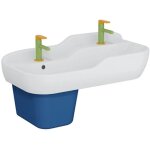 Lavabo pour enfant vitra sento kids 2 hauteurs avec trop - plein + cache - siphon sento kids
