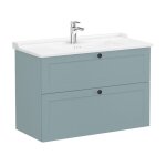 Meuble de salle de bain avec lavabo root 100x67x46 cm vert mat (rootc100gintc) - vitra
