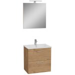 Vitra ? meuble avec vasque simple 59x61x39, 5 cm ? miaset60d ? lavabo c�ramique avec �clairage led ? ...